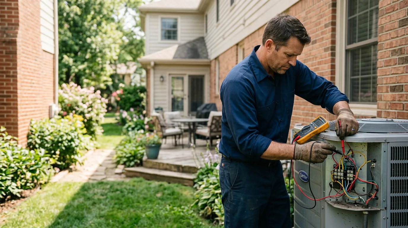 HVAC technician working near Elkton, TN